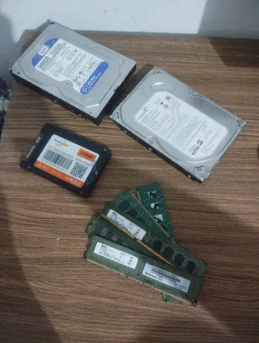 HD, SSD e Memórias ram com defeito