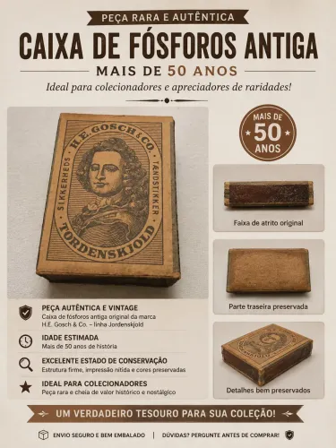 Caixa de fósforo para colecionadores 