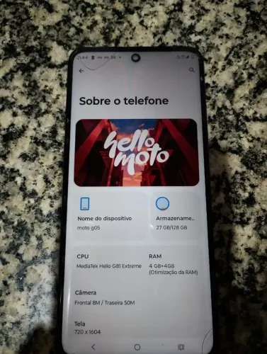 MOTO G05 128GB GRAFITE - USADO EXCELENTE 