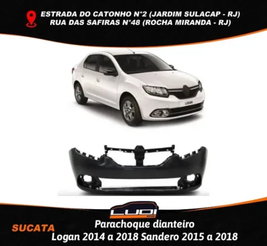 Para-choque dianteiro Logan 2014 à 2018 Sandero 2015 à 2018