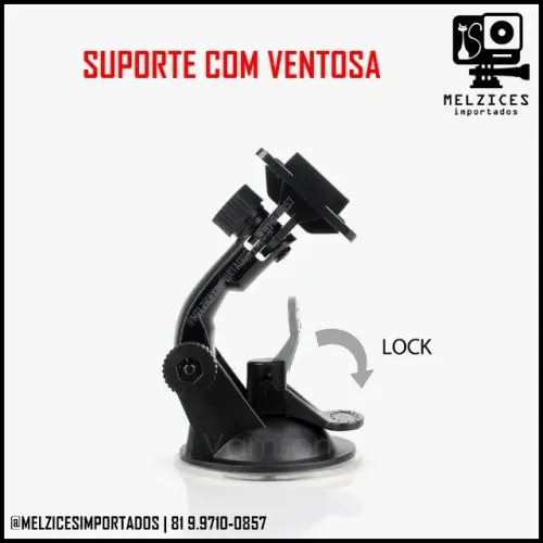 (Oferta) Ventosa Articulada para GoPro SJCam, Eken e Similares