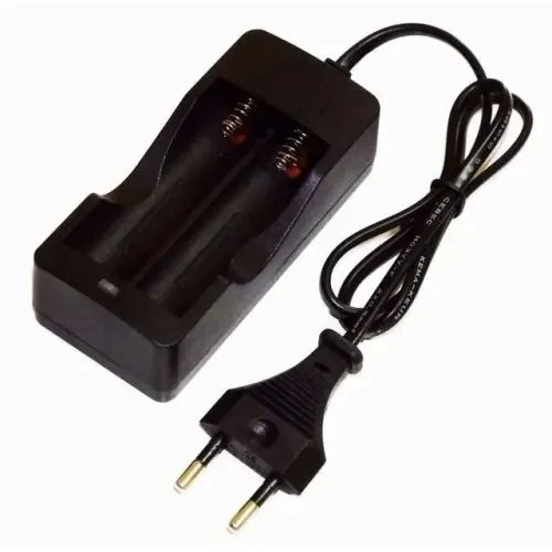 Carregador duplo de bateria recarregável para laterna bivolt