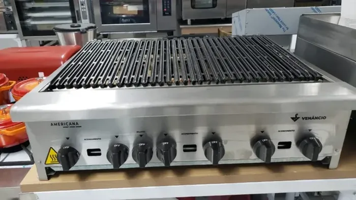 Char broiler a gas 90 cm venancio - Alecs