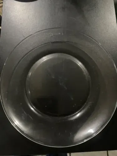20 pratos de sobremesa transparente em vidro