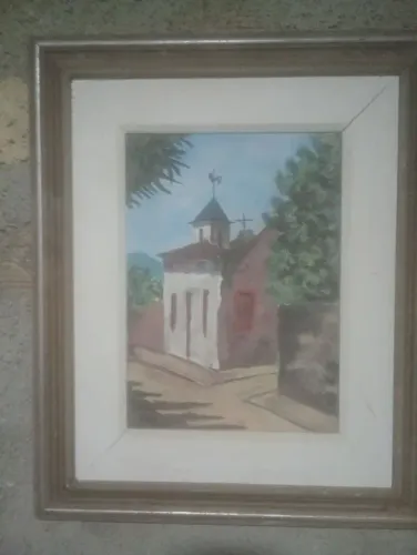 Quadro de pintura a óleo de paisagem