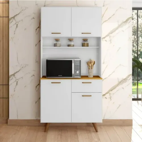 Promoção! CÓD 002 Cozinha Izis Ripado Larg. 0.90m Frete Grátis
