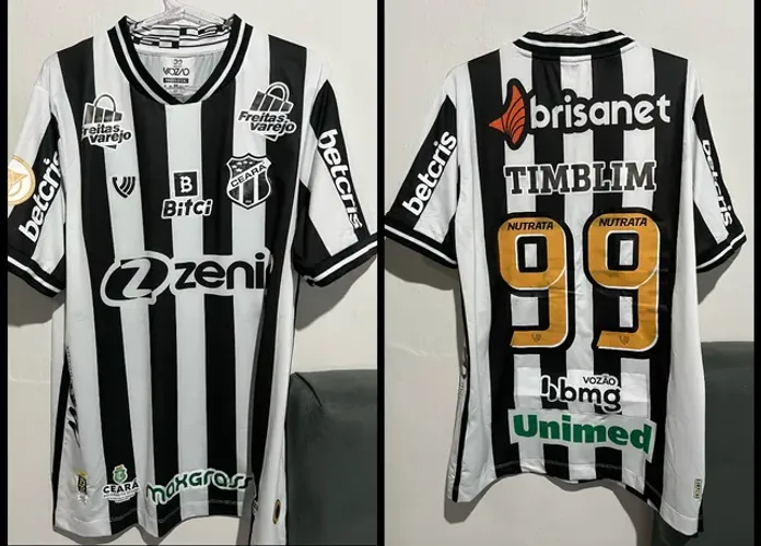 Camisa Ceará Vozão 2022 Tam G #99 usada em Jogo único em excelente estado.