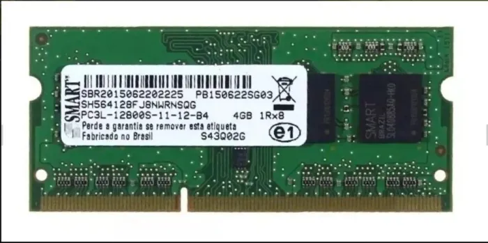 memória notebook 4 gb ddr3 smart pc3l-12800s-11-13-b4