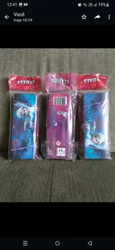Estojos Frozen novos<br>