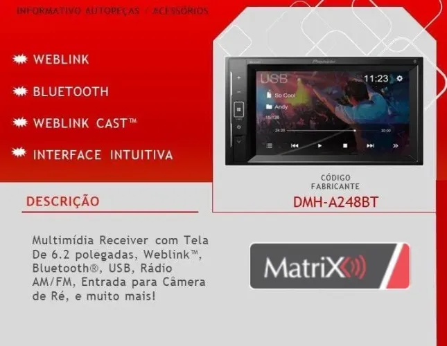 Multimídia 2 din com espelhamento IOS e Android
