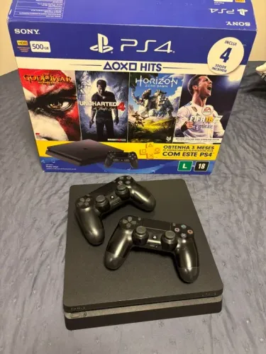 Playstation 4 Slim 500gb + 2 controles