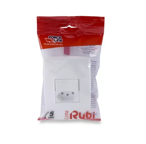 Cj 1 Interrupitor 1 Tomada 2p T 10a 250v 0600200015 Forceli