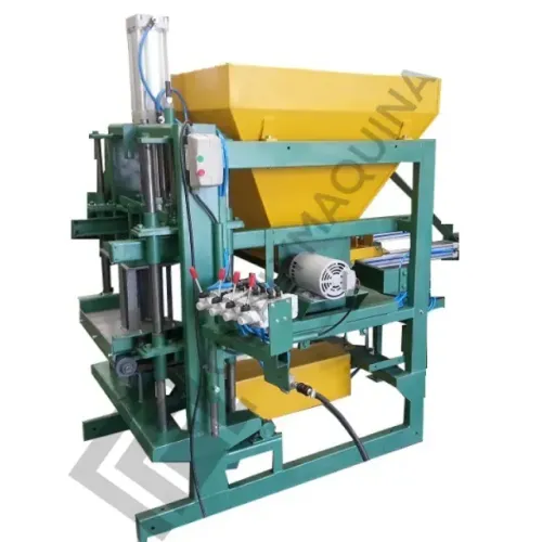Máquina Para Produção de Blocos E Pavimentos QMP-3 Pneumática Fábrica de Blocos