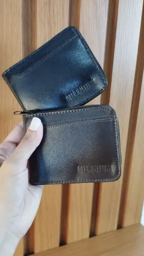 Carteira masculina com zíper