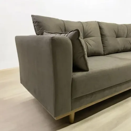 Sofá retro pés em madeira 2.20 