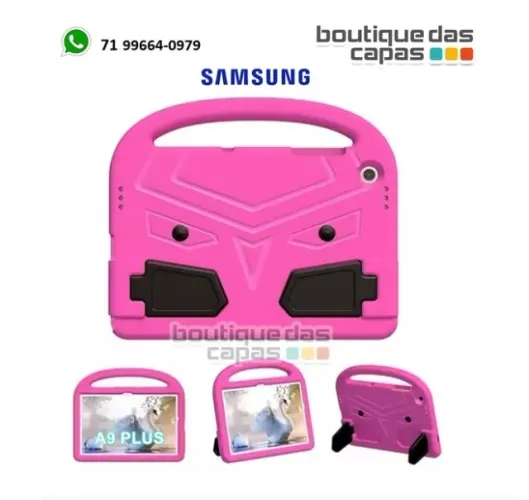 CAPA C&C MALETA SAMSUNG TAB A9+ A9 PLUS 11 X210 X215 X216 ALÇA A11 PLUS X230 X233 X235