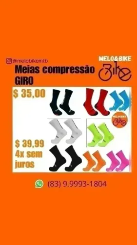 Meias de Compressão Giro para Ciclismo