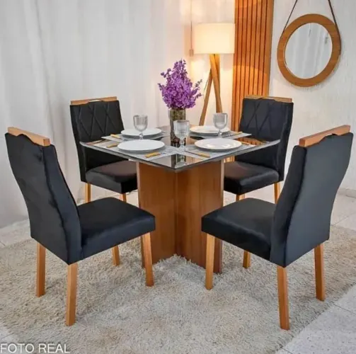Mesa luxuosa 4 lugares completa a pronta entrega