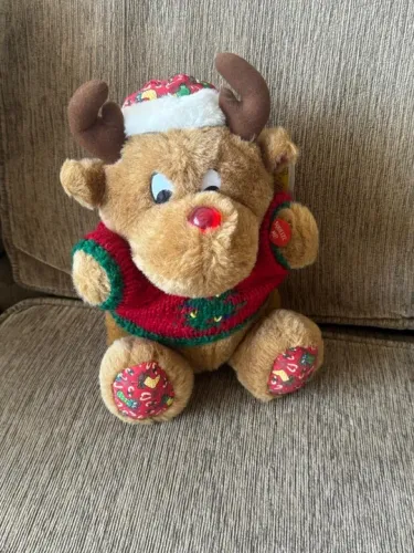 Pelucia: Alce De Natal - Fran Cri Toys Importado