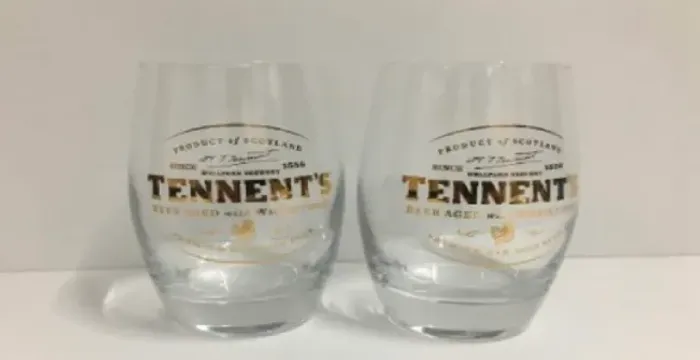 12 Copos cristal tennets whisky cerveja água 