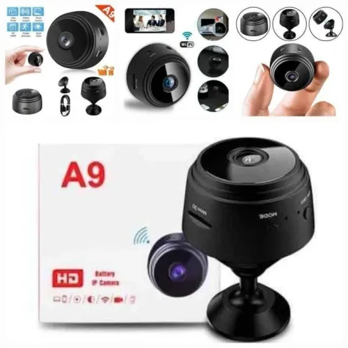 Mini Câmera Espiã A9 HD Wifi Visão Noturna