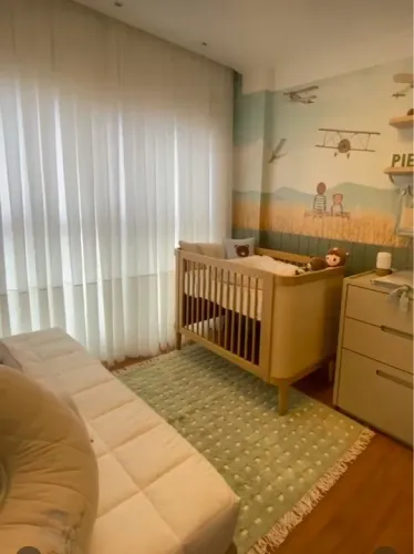 Tapete Verde Claro Tapis para Quarto de Bebê
