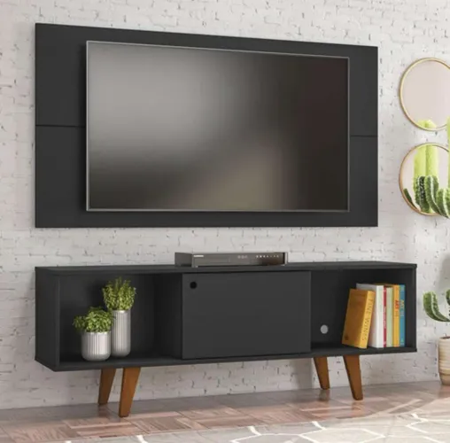 Rack Com Painel Para Tv Até 50 Polegadas