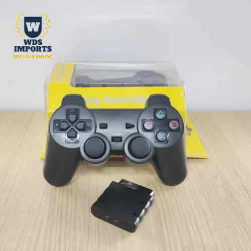 Controle Joystick Compatível Playstation PS2 Sem Fio Wireless