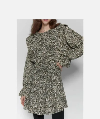 Vestido novo manga longa zara, g