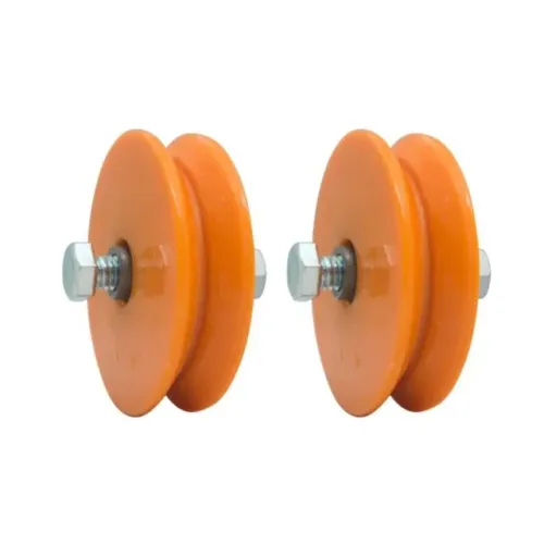 Roldana De Nylon 3" 20mm Em V Com Bucha E Parafuso Zincado De Toni