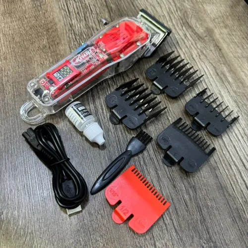 Máquina de cortar cabelo profissional sem fio 