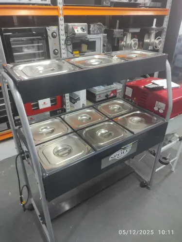 Bh Buffet 6 GNs aquecido + 3 GNs fria com gelo gel 