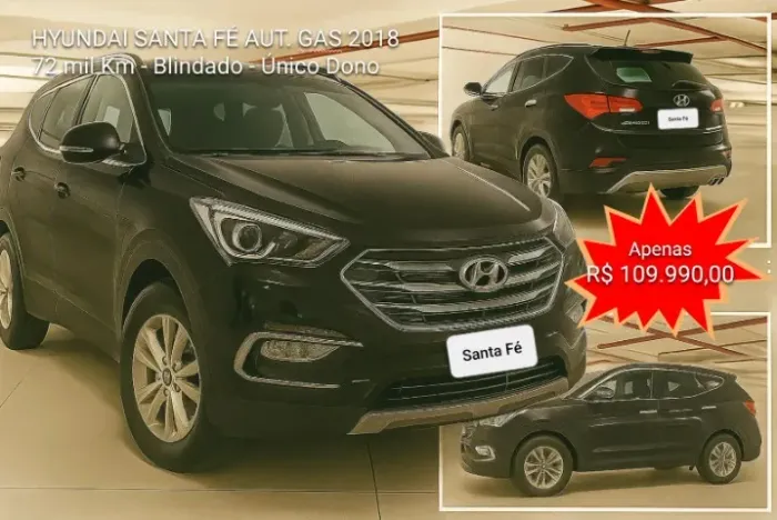 Hyundai Santa Fe GLS 3.3 V6 4X4 Tiptronic 2019