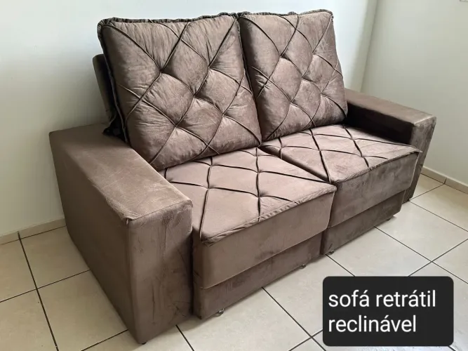 Sofá reclinável novo queima de estoque hoje entrego 