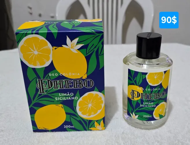 Deo Colônia Phebo Limão Siciliano 200ml original