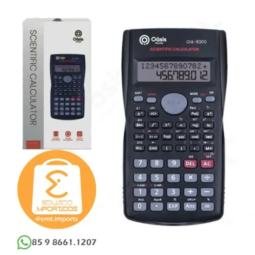 Calculadora Científica 240 Funções Com Capa Proteção OIA-8300