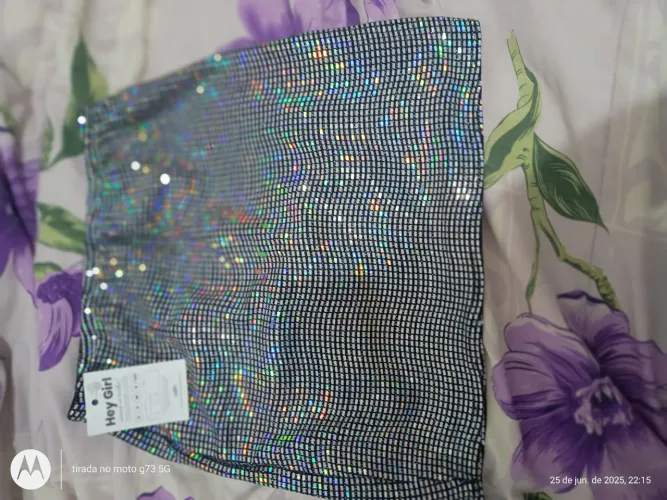 Saia Holográfica Hey Girl