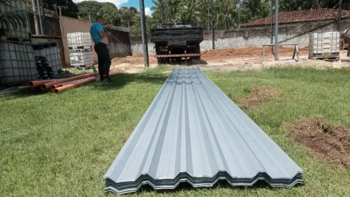 Telha Galvanizada - Telha Galvalume - Telhas de Aço Galvanizada - À pronta entrega