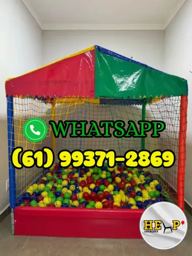 Aluguel de piscina de bolinhas e pula pula