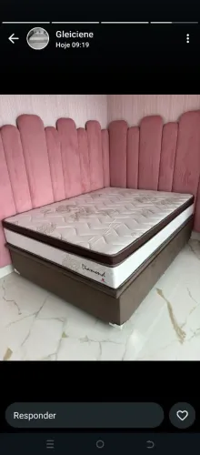 Cama casal com colchão d45 biflex