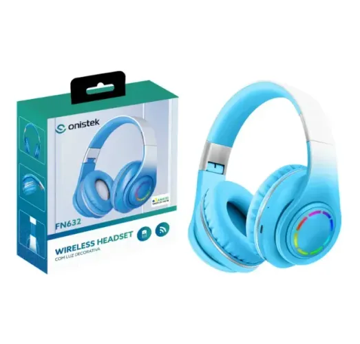 Lacrado Headset Bluetooth com LED ONISTEK ON-FN632