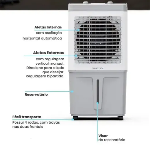 Climatizador de Ar 60 litros CLIN60 PRO (FAZEMOS ENTREGA DF E ENTORNO)