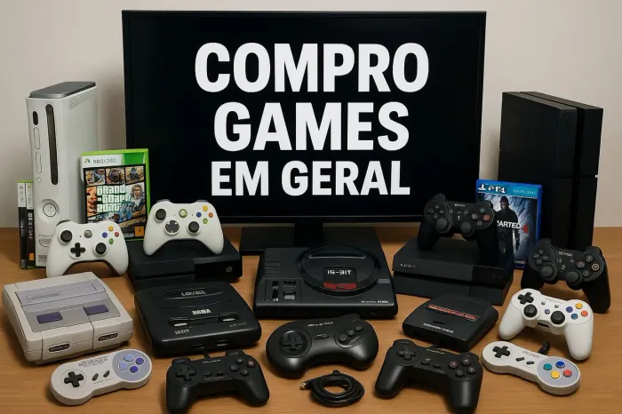 PS3, Xbox 360, Xbox One, PS4. Entre em contato informando o modelo e acessórios que possui