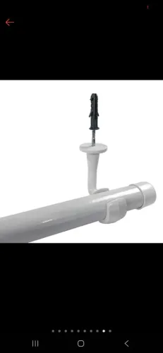 Kit Varão de Teto Completo 4 metros 28mm Simples - Branco