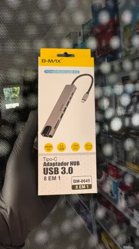 Adaptador Hub Com Hdmi RJ45 USB e USB-C