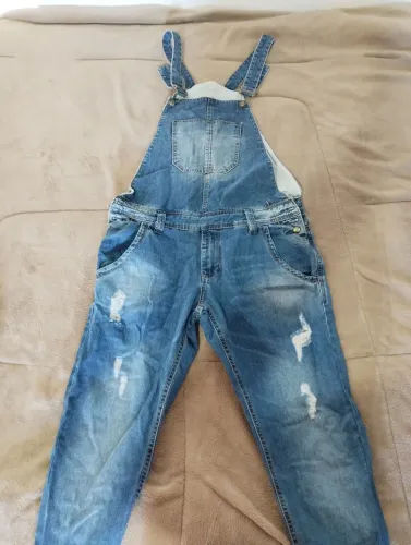 Macacão jeans masculino 