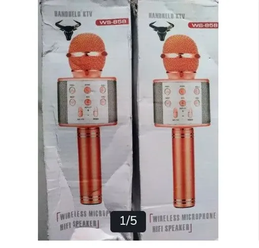 Microfone Karaokê sem Fio WS-858