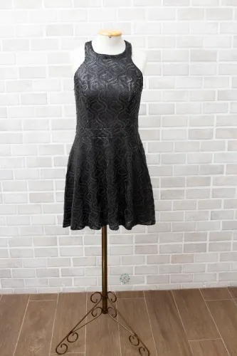 Vestido Feminino Paetê Lantejoula Brilho Festa preto