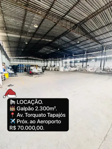 Galpão 2.300m2 com doca na Torquato Tapajos leia