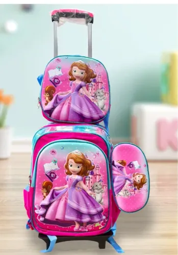 Mochila de rodinhas infantil - Princesa Sofia